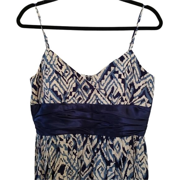 Eliza J New York Silk Sleeveless V-Neck Lined Midi Party Dress - Picture 2 of 9